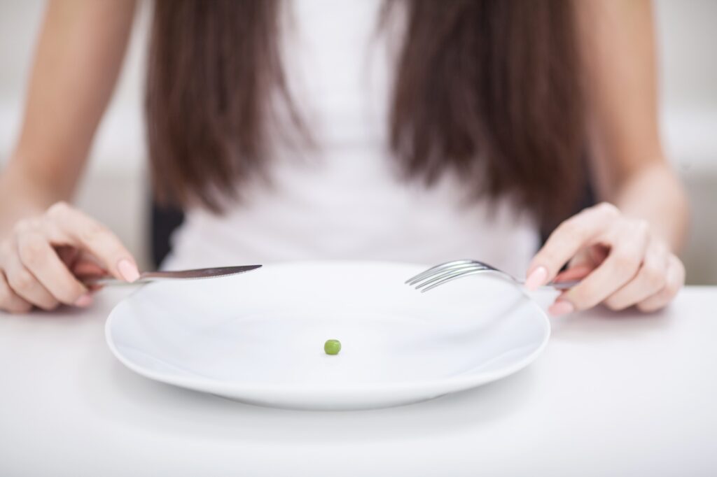 Anoressia e dieta sempre iper ristretta e controllata per l'apporto calorico